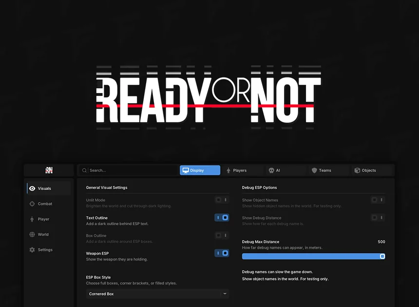 Ready or Not Fentry cheat screenshot 2