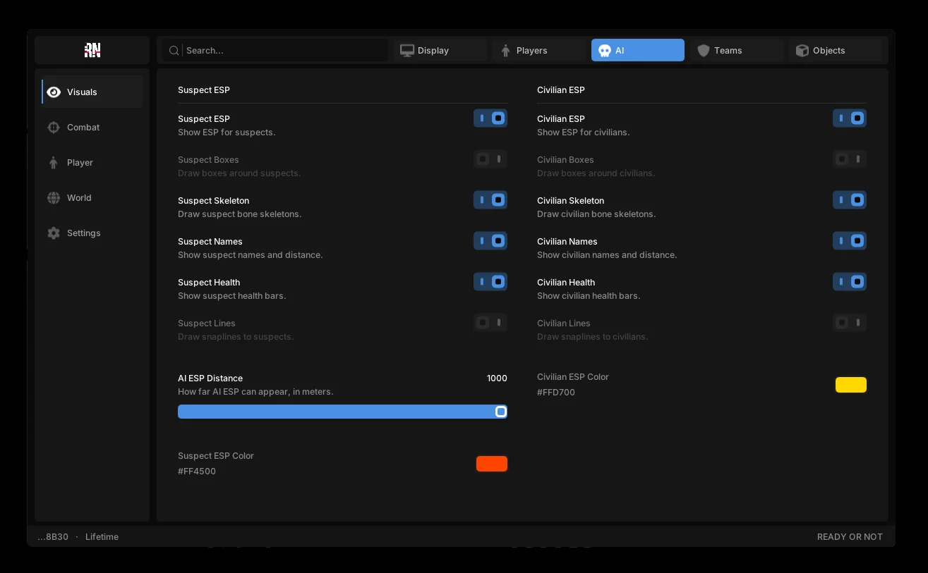 Ready or Not Fentry cheat screenshot 6