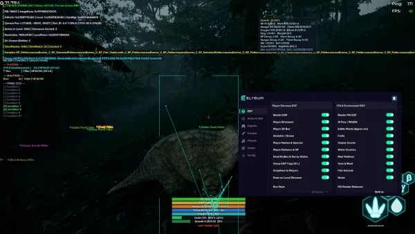 The Isle Elysium cheat ESP menu