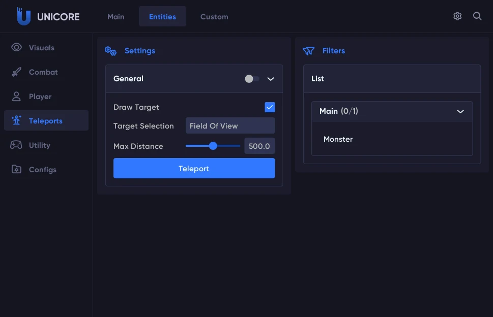 Zenless Zone Zero Unicore cheat menu screenshot 3