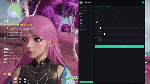 Aniimo cheat camera tab with zoom and free camera