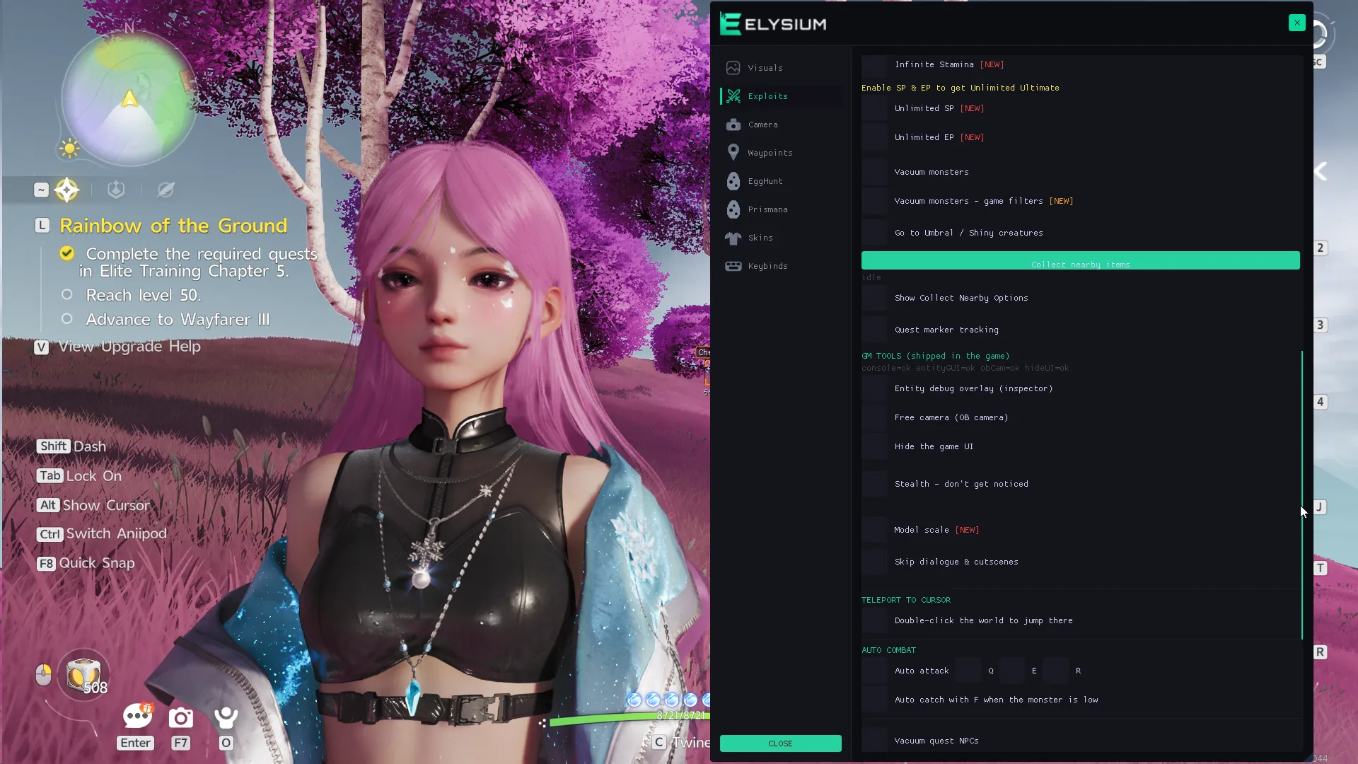Aniimo exploits menu page 2